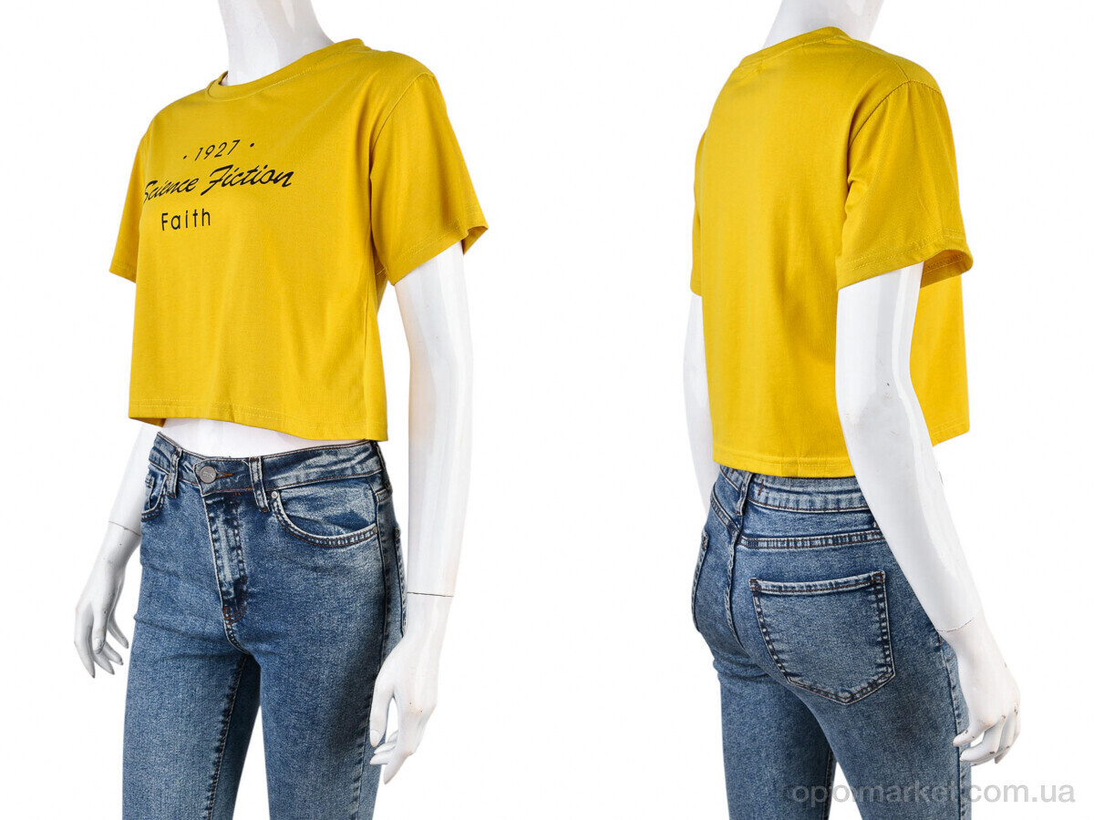 Купить Футболка жіночі 08789-20 yellow Geen жовтий, фото 3