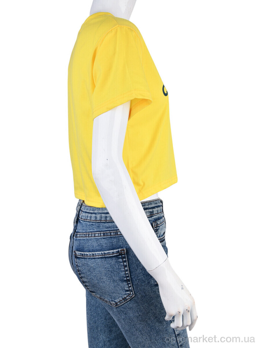 Купить Футболка жіночі 08789-9-1 yellow Geen жовтий, фото 2