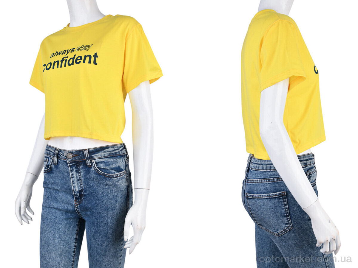 Купить Футболка жіночі 08789-9-1 yellow Geen жовтий, фото 3