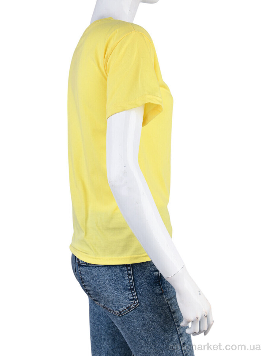 Купить Футболка жіночі 08789-9 yellow Geen жовтий, фото 2