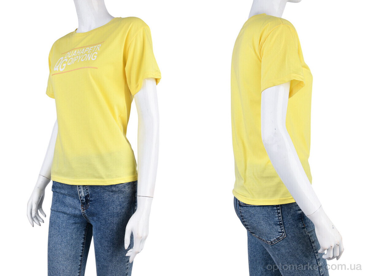 Купить Футболка жіночі 08789-9 yellow Geen жовтий, фото 3