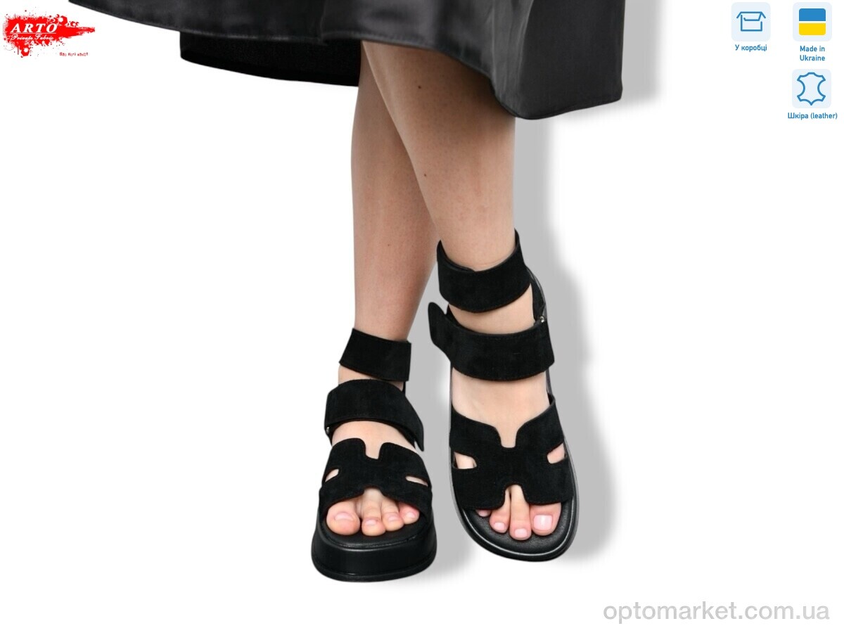 Купить Босоніжки жіночі 097 ч.з. ARTO чорний, фото 1