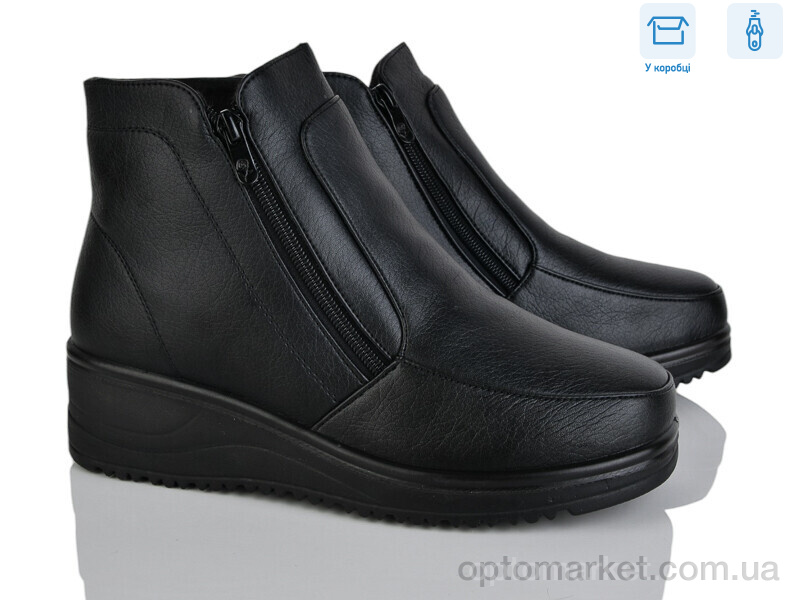 Купить Черевики жіночі 09905 YUEMINGZHU чорний, фото 1