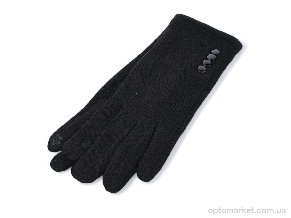 Купить Рукавички жіночі 1-002 black Anjela чорний, фото 1