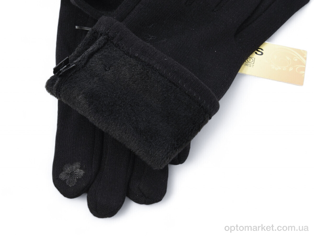 Купить Рукавички жіночі 1-002 black Anjela чорний, фото 2