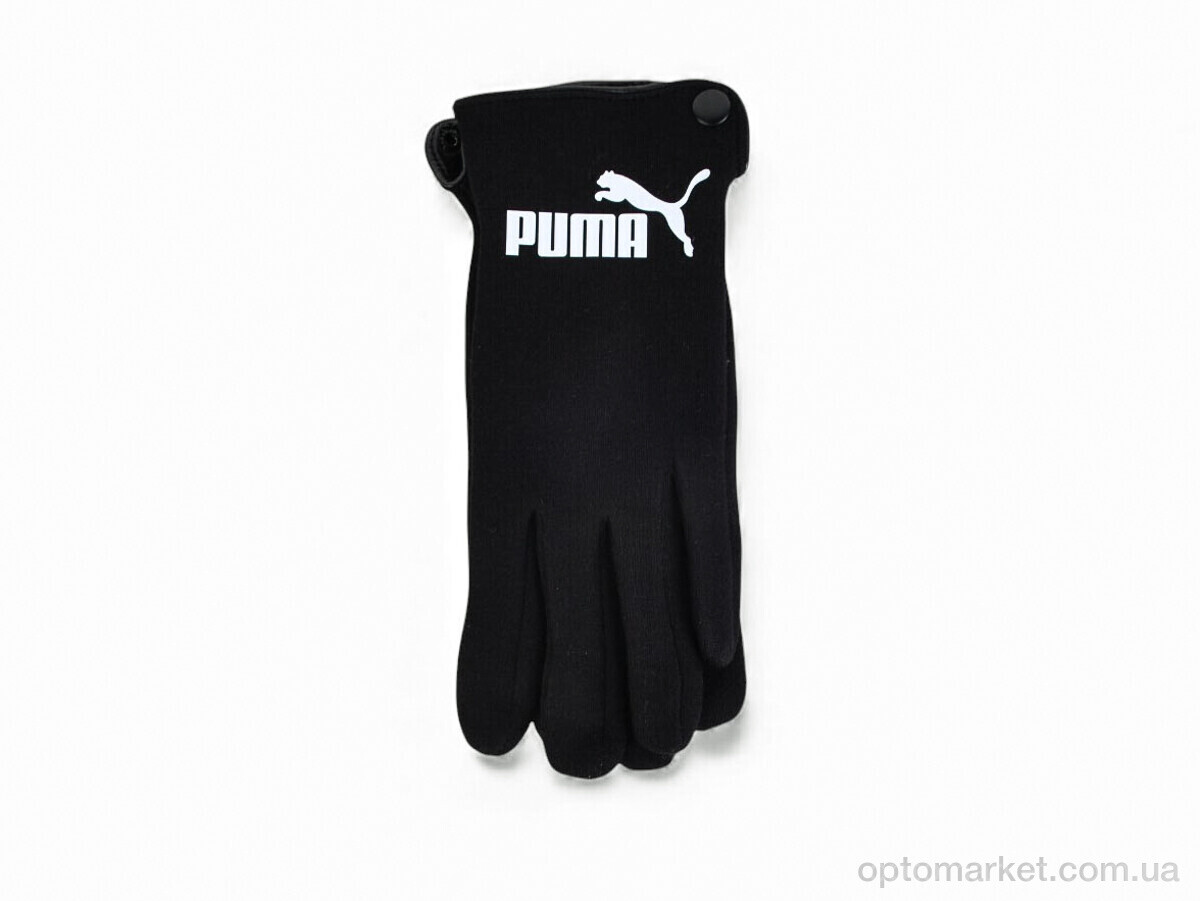 Купить Рукавички унісекс 1-162 PU black Anjela чорний, фото 2