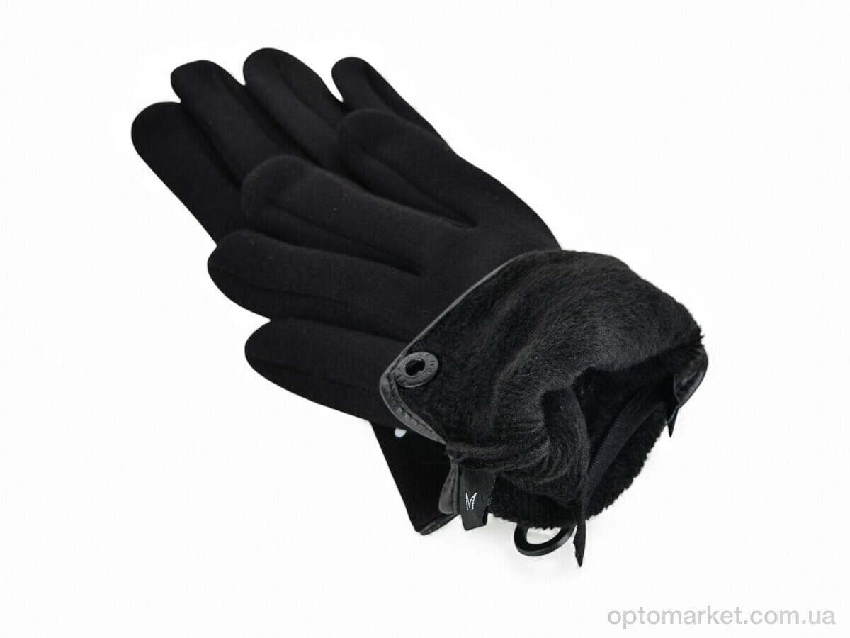 Купить Рукавички унісекс 1-162 PU black Anjela чорний, фото 3