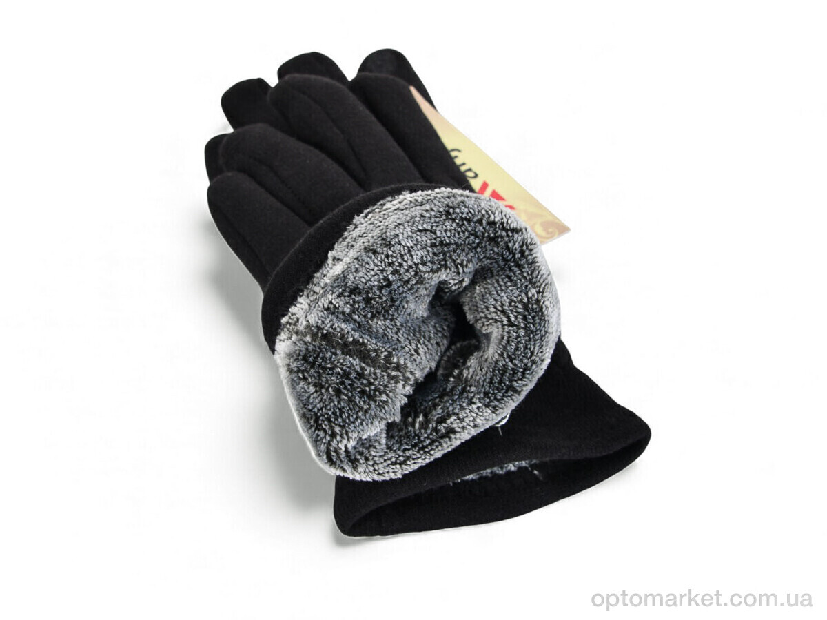 Купить Рукавички унісекс 1-172 UA black Anjela чорний, фото 3