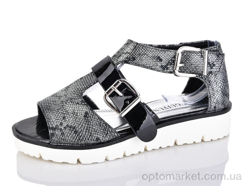 Купить Босоніжки жіночі 1-8C Fuguiyun графіт, фото 1