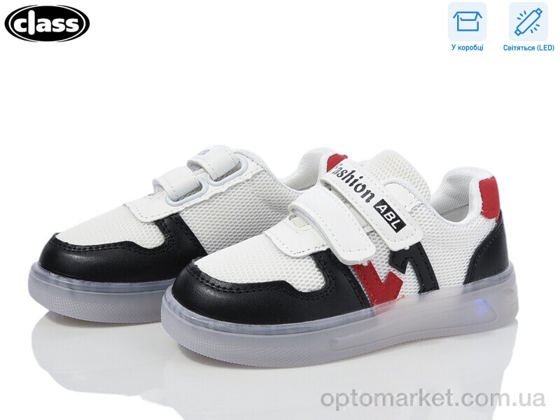 Купить Кросівки дитячі 10-1 black LED Toobaco білий, фото 1