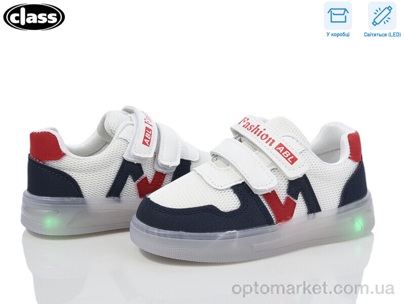 Купить Кросівки дитячі 10-1 navy LED Toobaco білий, фото 1