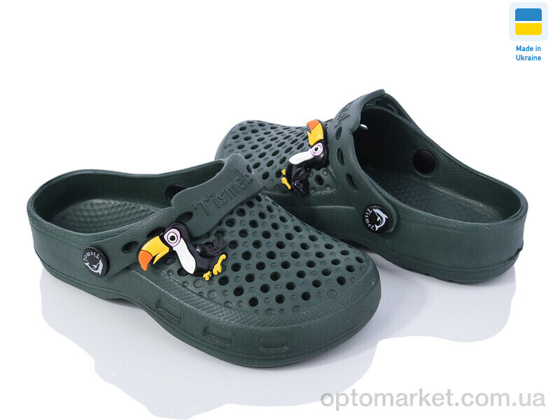 Купить Крокси дитячі 10-11 хакі Tismel зелений, фото 1