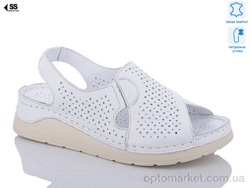 Купить Босоніжки жіночі 10-1(17) Sherlock Soon білий, фото 1
