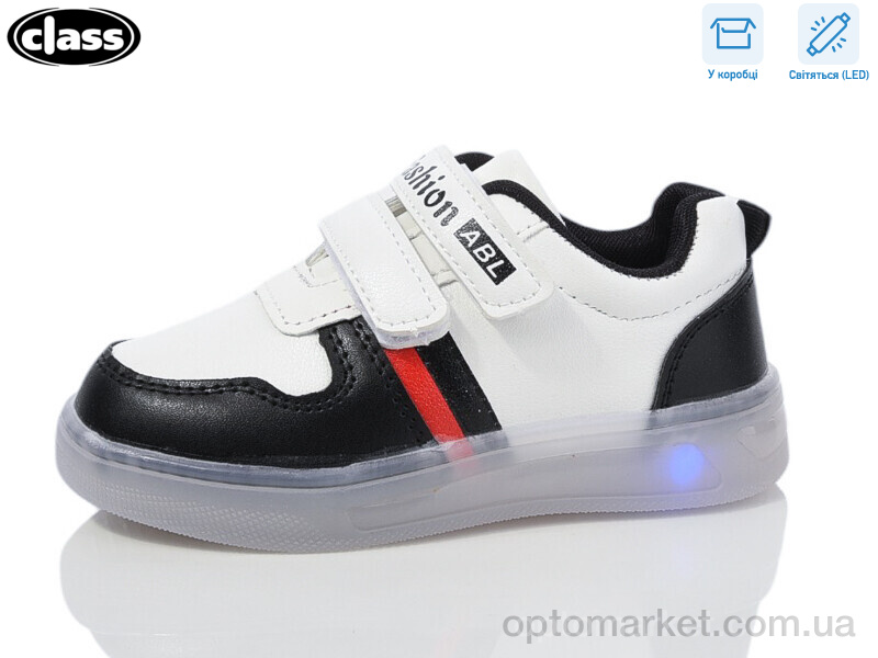 Купить Кросівки дитячі 10-2 black LED Toobaco білий, фото 1