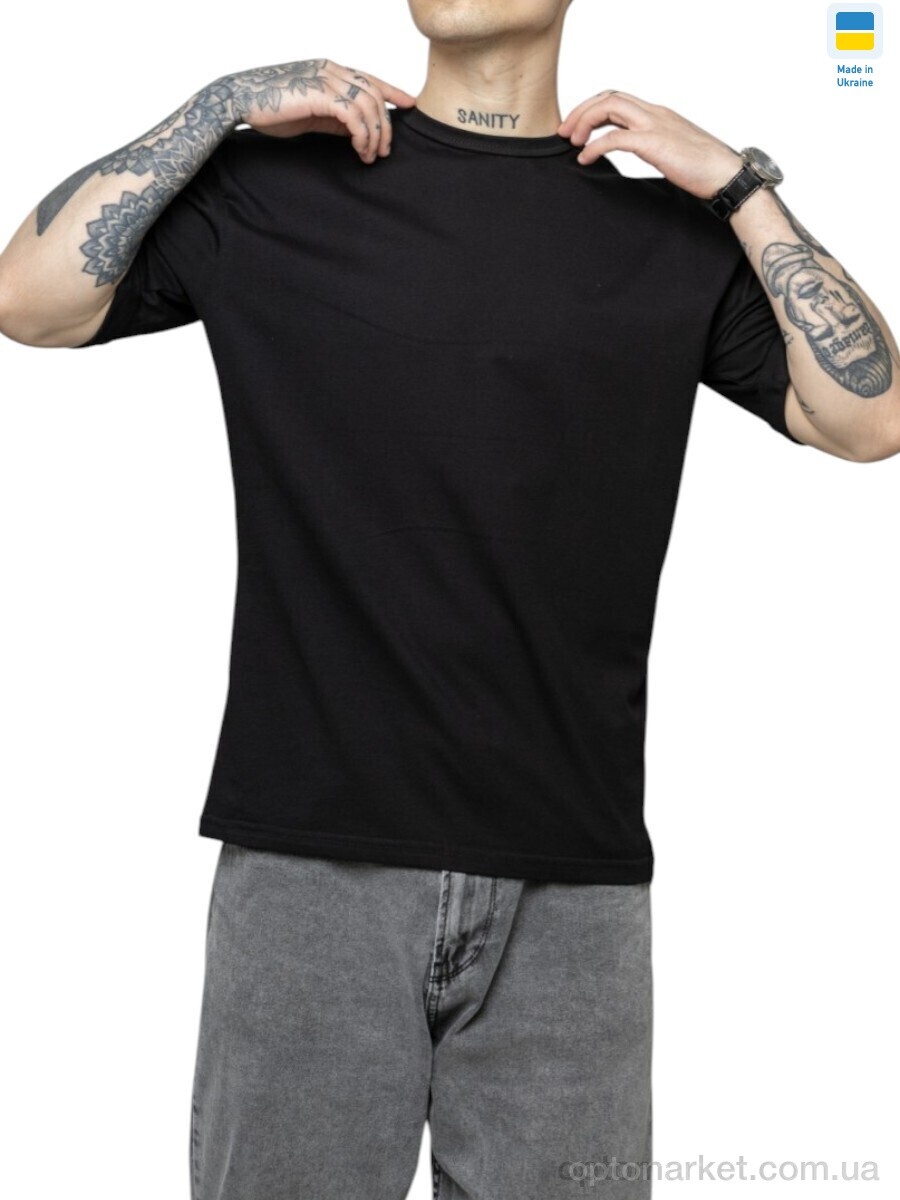 Купить Футболка чоловічі 10 чоловіча чорний Sport style чорний, фото 1