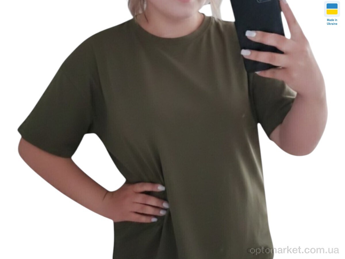 Купить Футболка жіночі 10 оливковий Margo зелений, фото 1