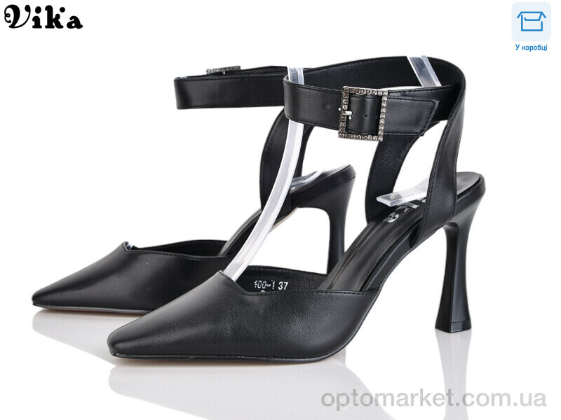 Купить Туфлі жіночі 100-1 Vika чорний, фото 1
