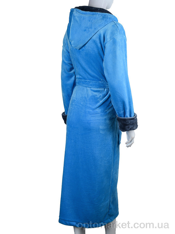 Купить Халат жіночі 100011 l.blue Sharm блакитний, фото 2