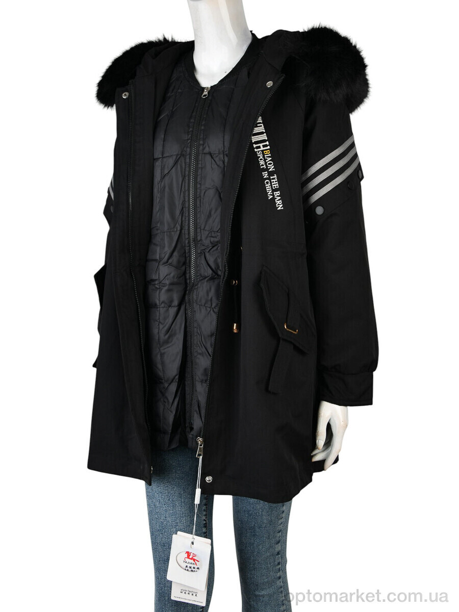 Купить Куртка жіночі 1001 ( 12052) black Yajian чорний, фото 3
