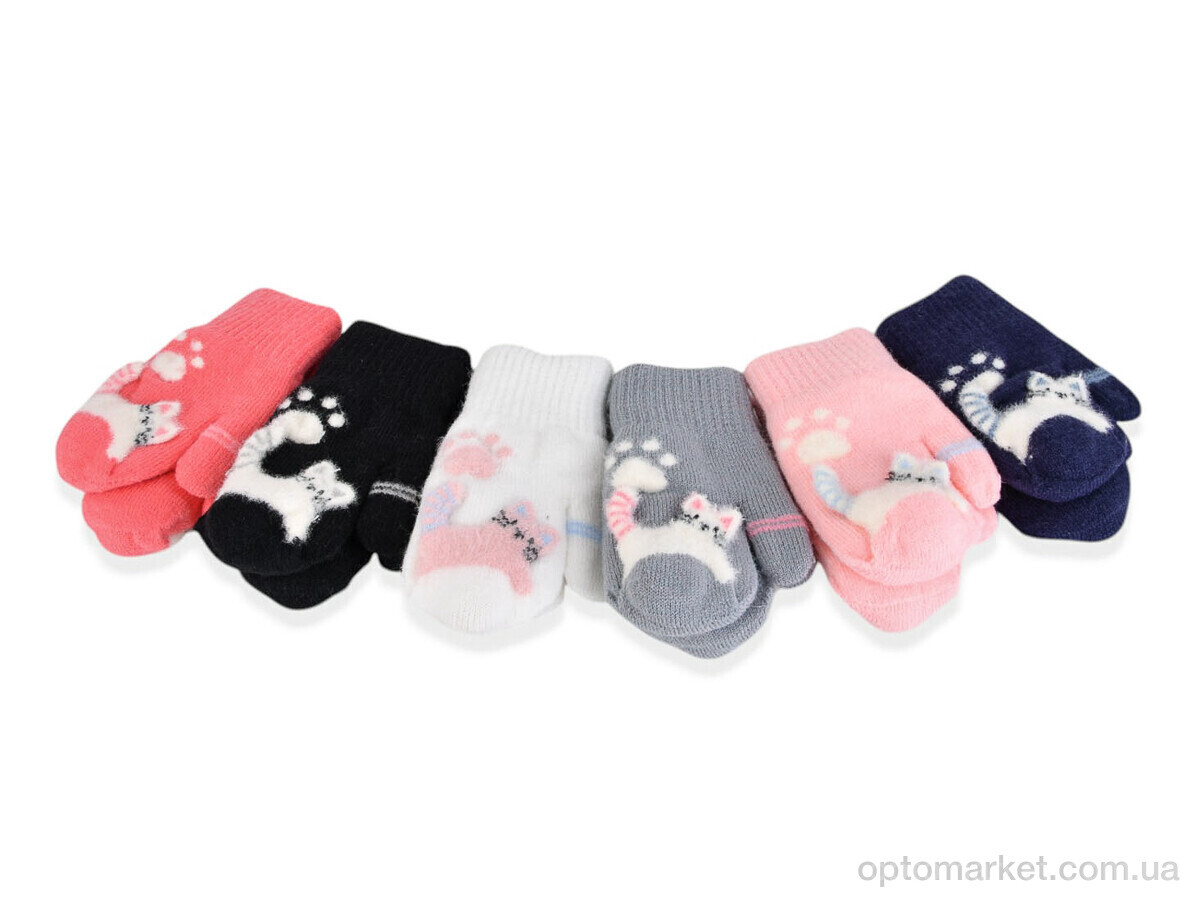 Купить Рукавиці дитячі 1001 (кішка з пищалкою) mix Paidi мікс, фото 1