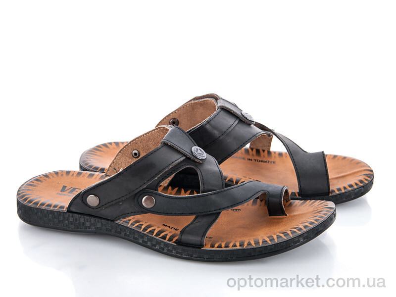 Купить Шльопанці чоловічі 1003 black Vegas чорний, фото 1