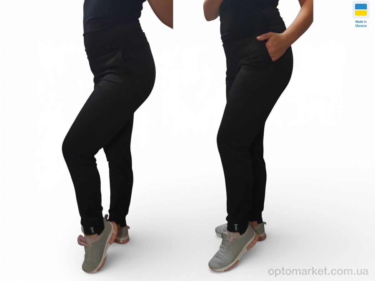 Купить Спортивні штаны жіночі 10030 чорний Sport style чорний, фото 1