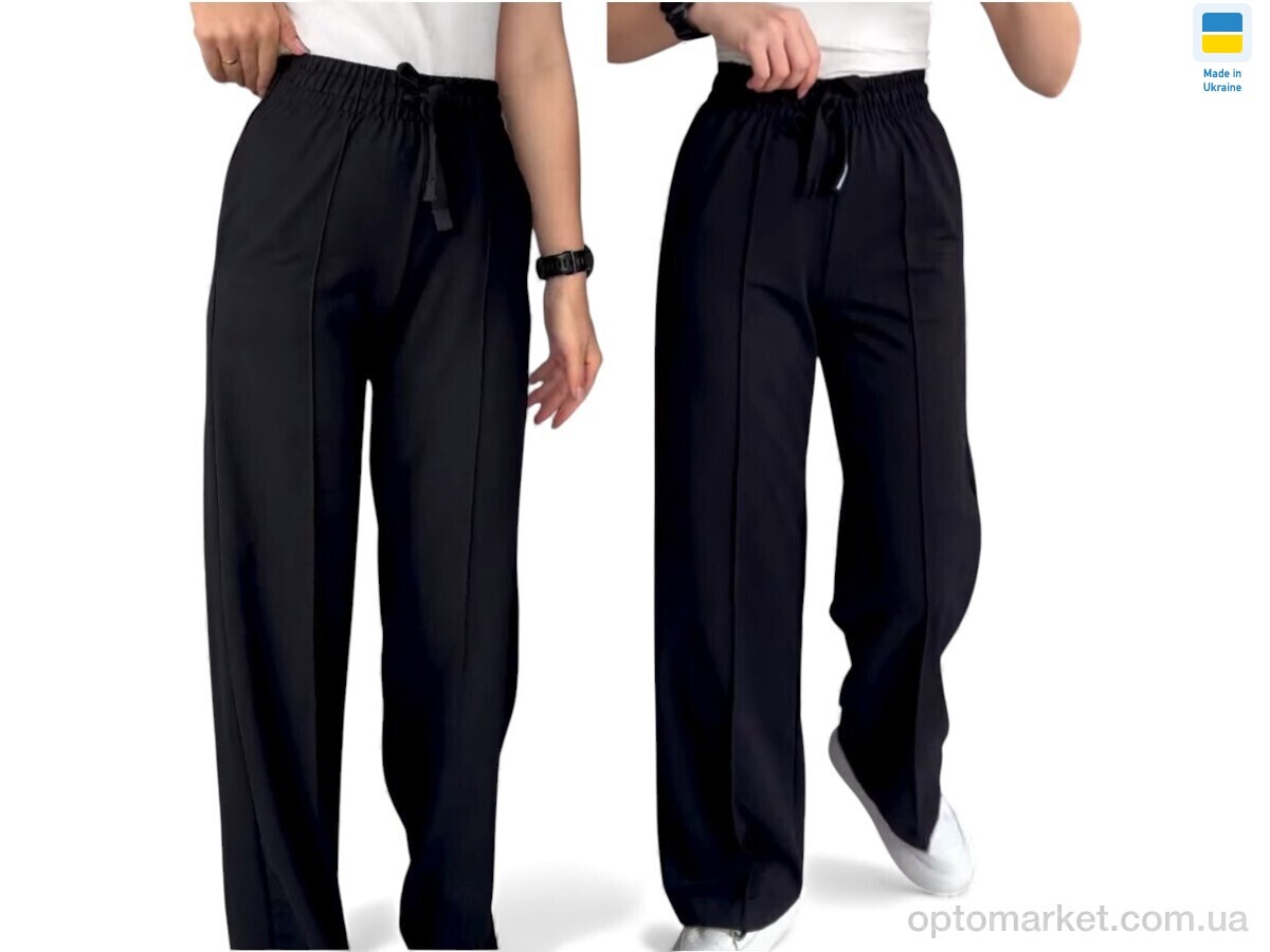 Купить Спортивні штаны жіночі 10048 чорний Sport style чорний, фото 1