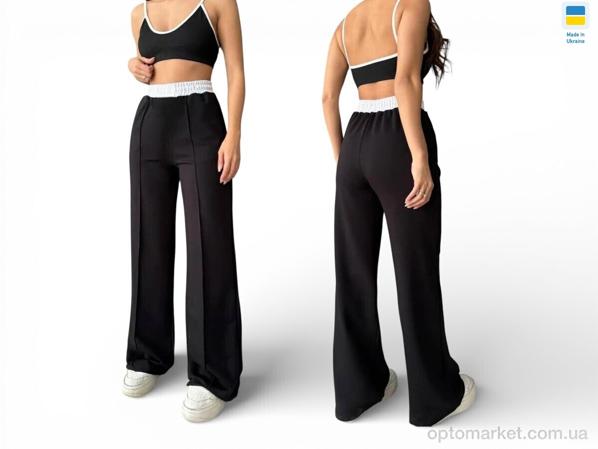 Купить Спортивні штаны жіночі 10054 чорний Sport style чорний, фото 1