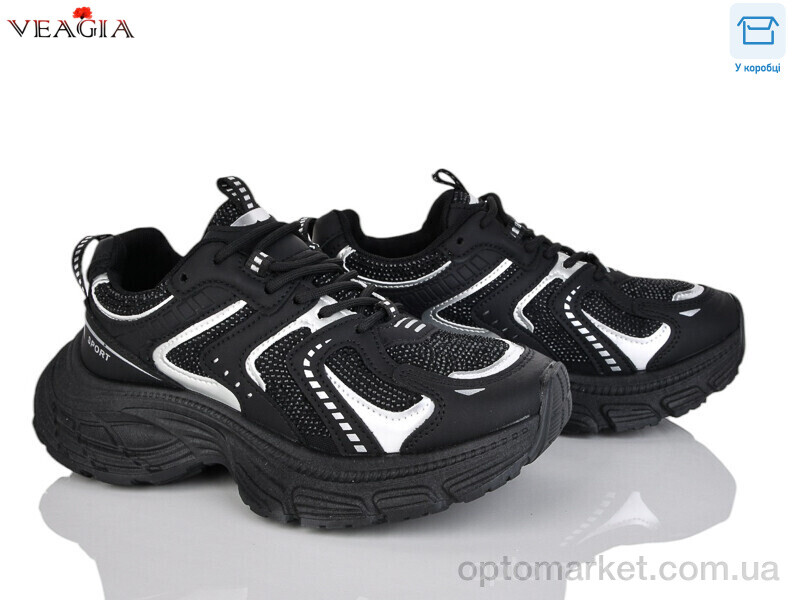 Купить Кросівки жіночі 10088-1 FAN чорний, фото 1