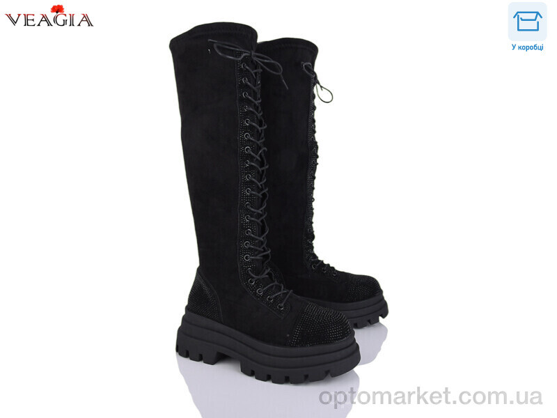 Купить Чоботи жіночі 10097-1 Veagia чорний, фото 1