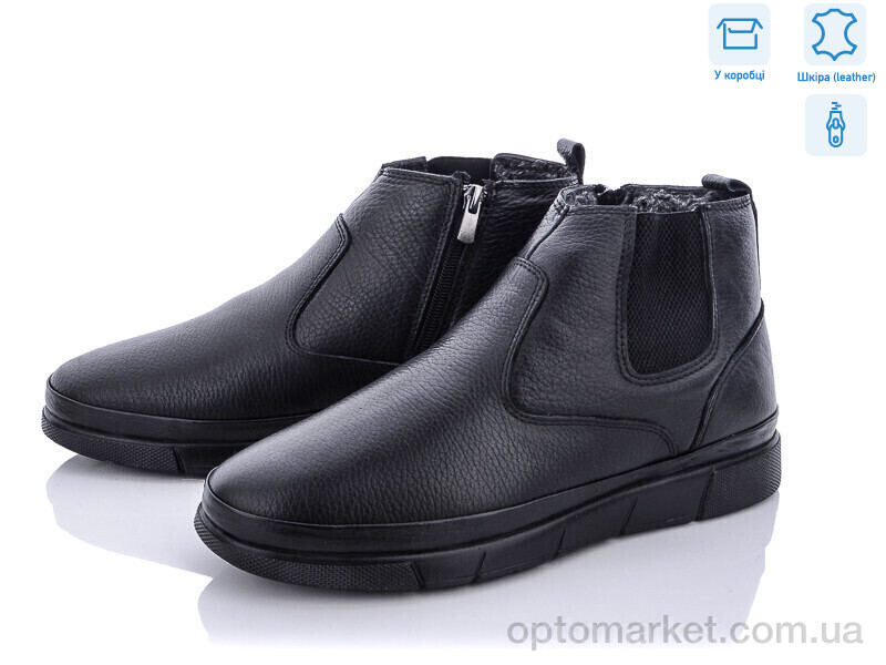 Купить Черевики чоловічі 101-1 Boots чорний, фото 1
