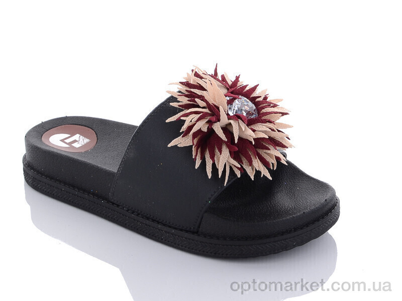 Купить Шльопанці жіночі 101-2 Xifa чорний, фото 1