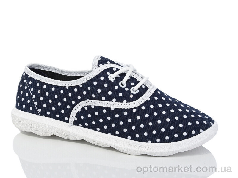 Купить Кросівки жіночі 101 горох Inblue синій, фото 1