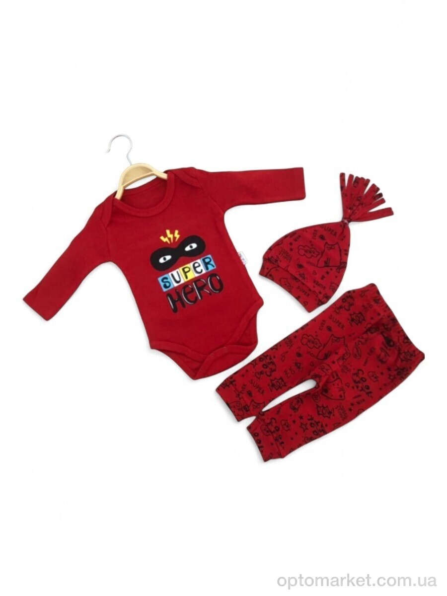 Купить Комплекти дитячі дитячі 1011 червоний боді трійка Poli Foni Babies червоний, фото 1