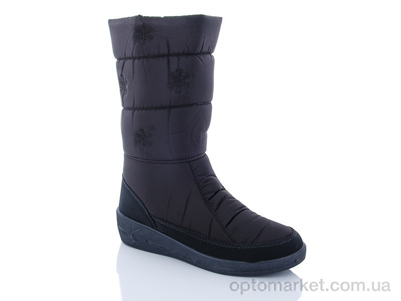 Купить Дутики жіночі 101 Selena чорний, фото 1