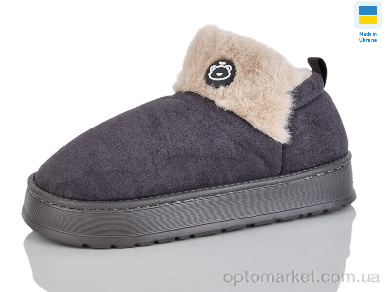 Купить Капці чоловічі 10162 сірий Зручне взуття сірий, фото 1