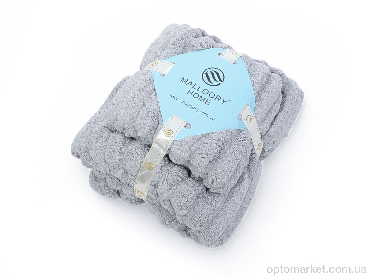 Купить Рушник унісекс 10168-9086 d.grey набір баня+обличчя Malloory Home сірий, фото 1