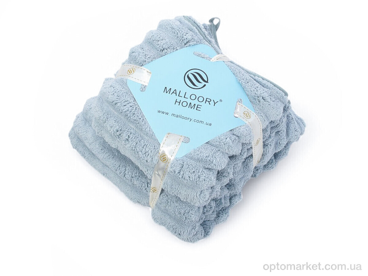 Купить Рушник унісекс 10168-9086 l.blue набір баня+обличчя Malloory Home блакитний, фото 1