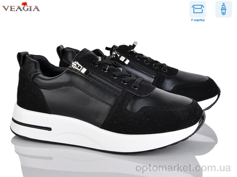 Купить Кросівки жіночі 10169-1 Veagia чорний, фото 1