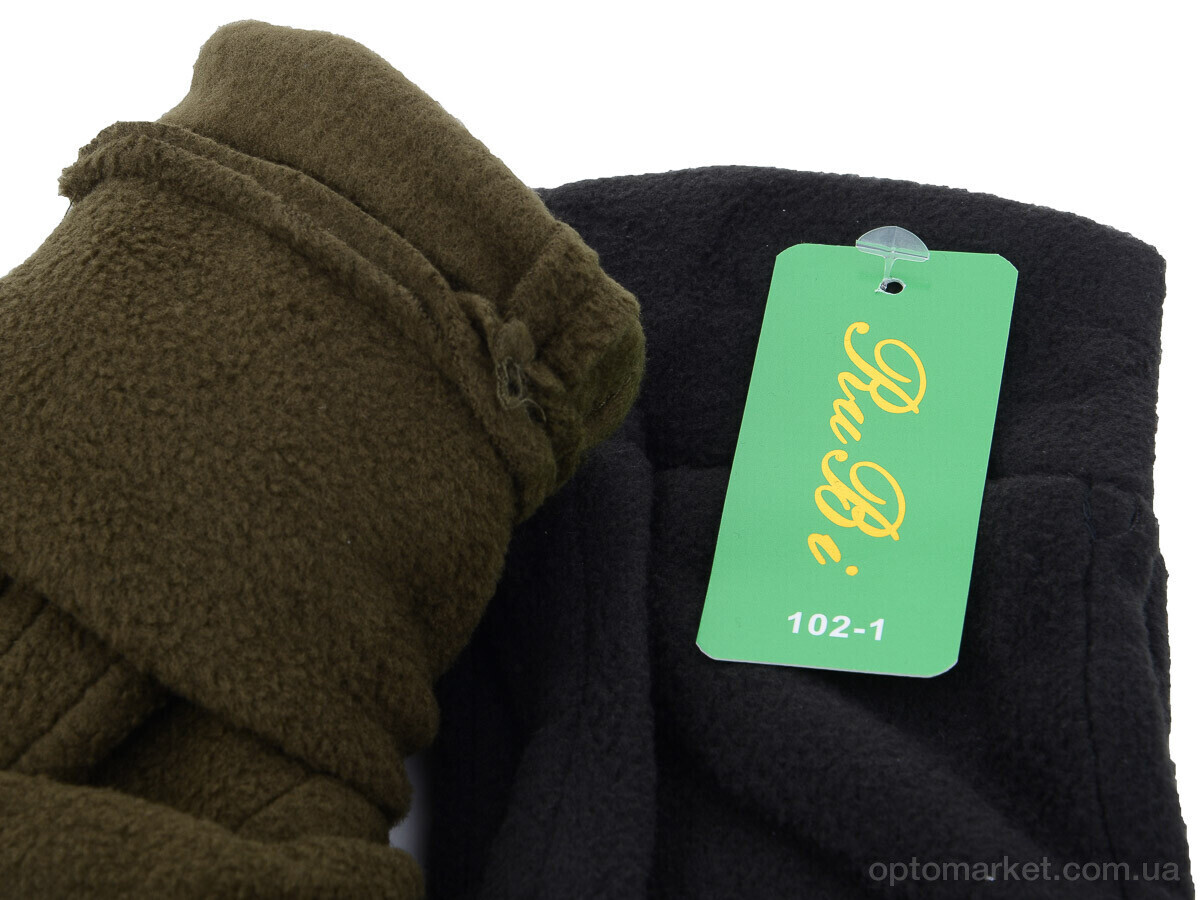 Купить Рукавички чоловічі 102-1 black Rubi чорний, фото 2