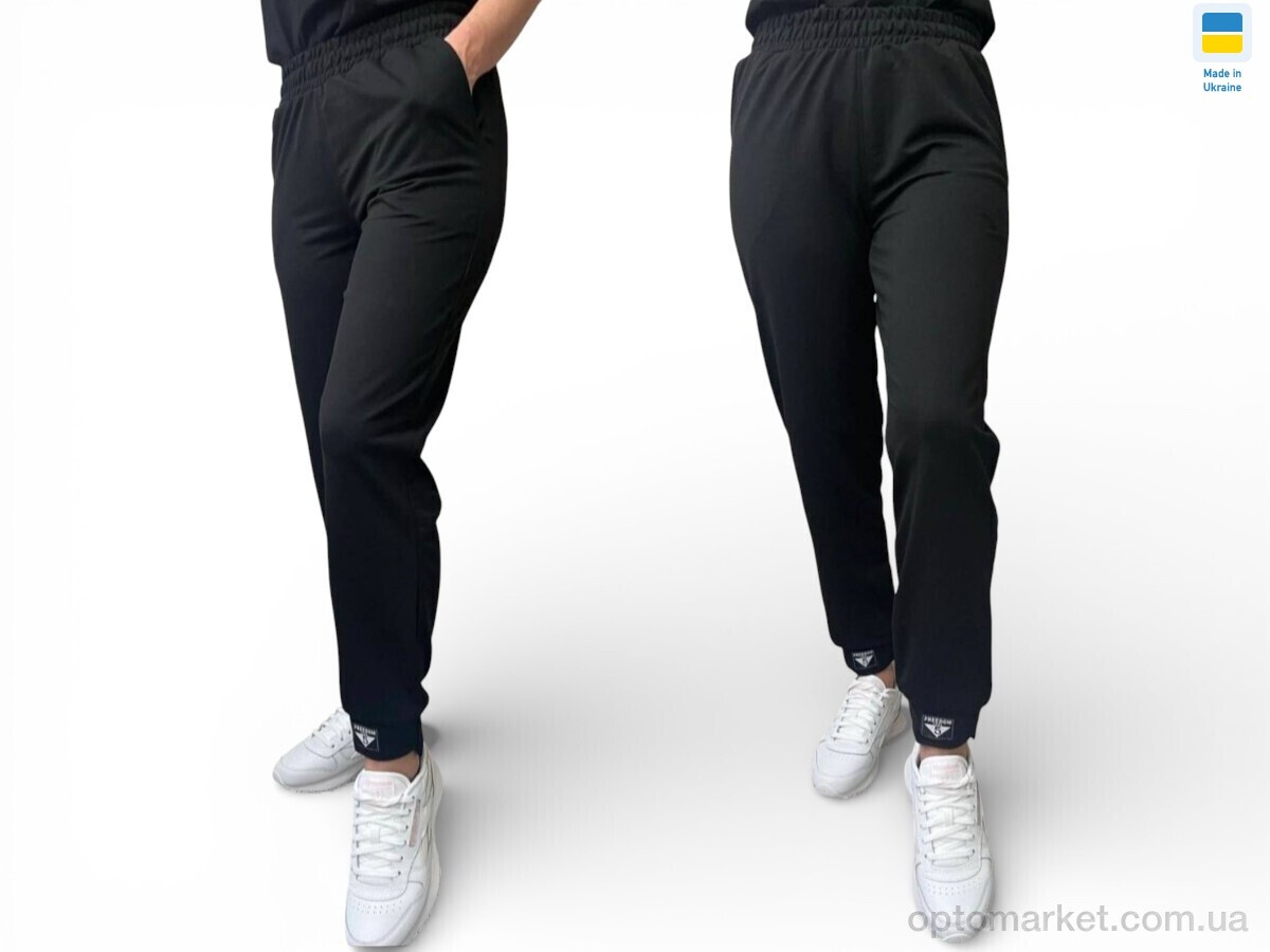 Купить Спортивні штаны жіночі 1022 чорний Sport style чорний, фото 1