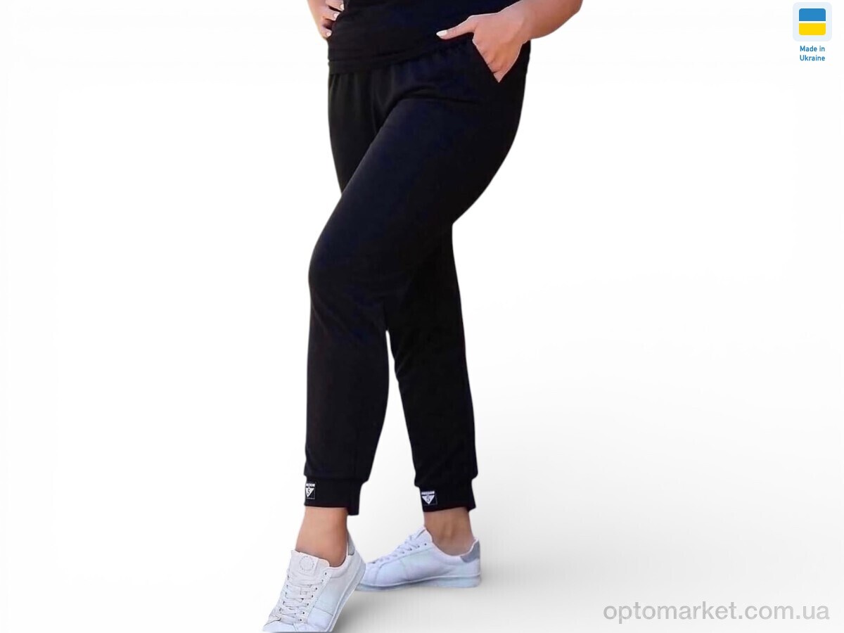 Купить Спортивні штаны жіночі 1022 чорний Sport style чорний, фото 1