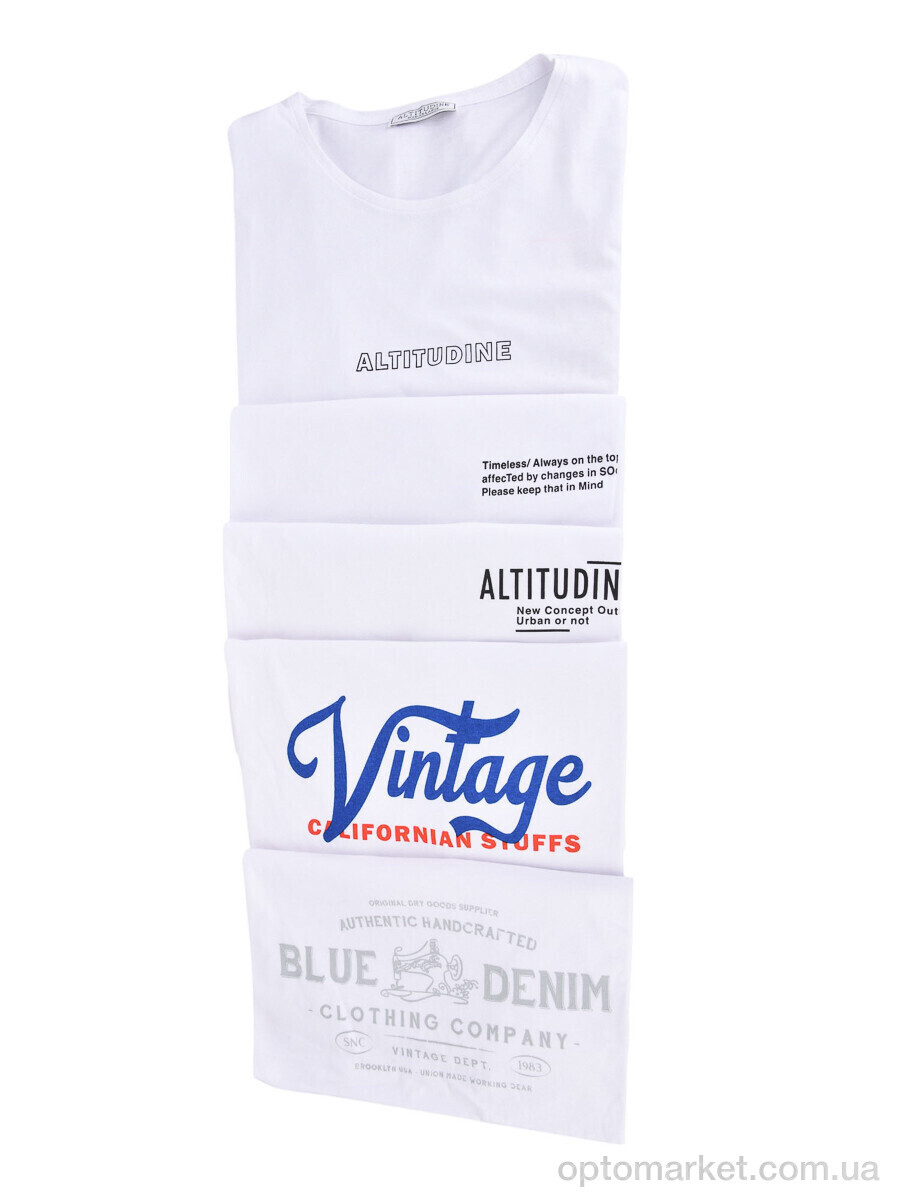 Купить Футболка чоловічі 10229-2 white mix Altitudine білий, фото 4