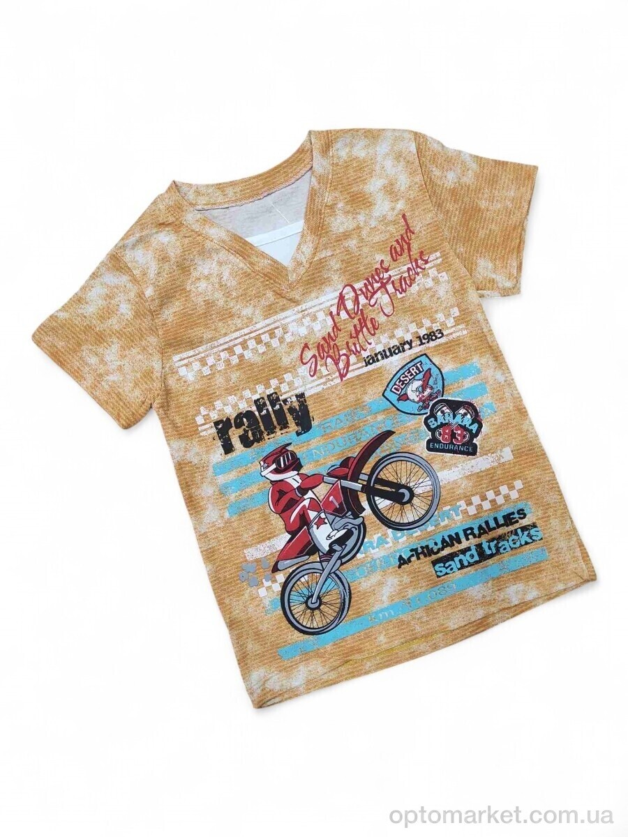 Купить Футболка дитячі 1024 Rally гірчичний Kids-modnik жовтий, фото 1