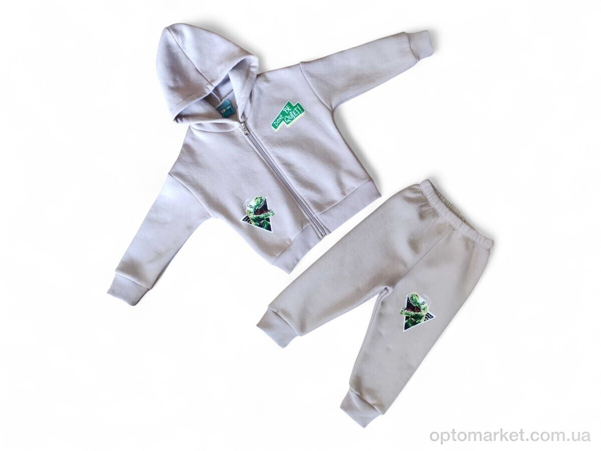 Купить Комплекти дитячі дитячі 10324 бежевий батнік-штани CITCIT Kids бежевий, фото 1