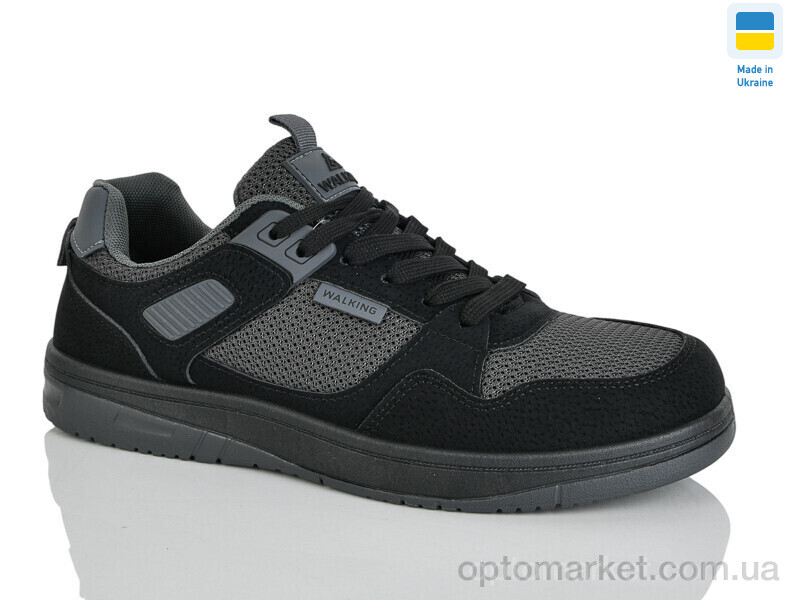 Купить Кросівки жіночі 1033 графіт-чорний Walking чорний, фото 1