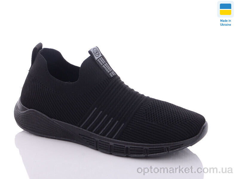 Купить Кросівки чоловічі 104-1 Swin чорний, фото 1