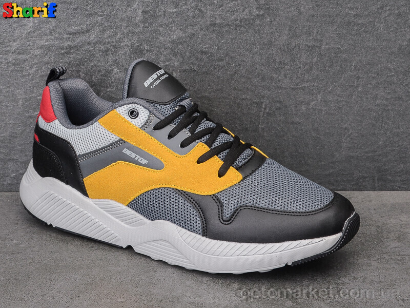 Купить Кросівки чоловічі 104-5 Bestof сірий, фото 2