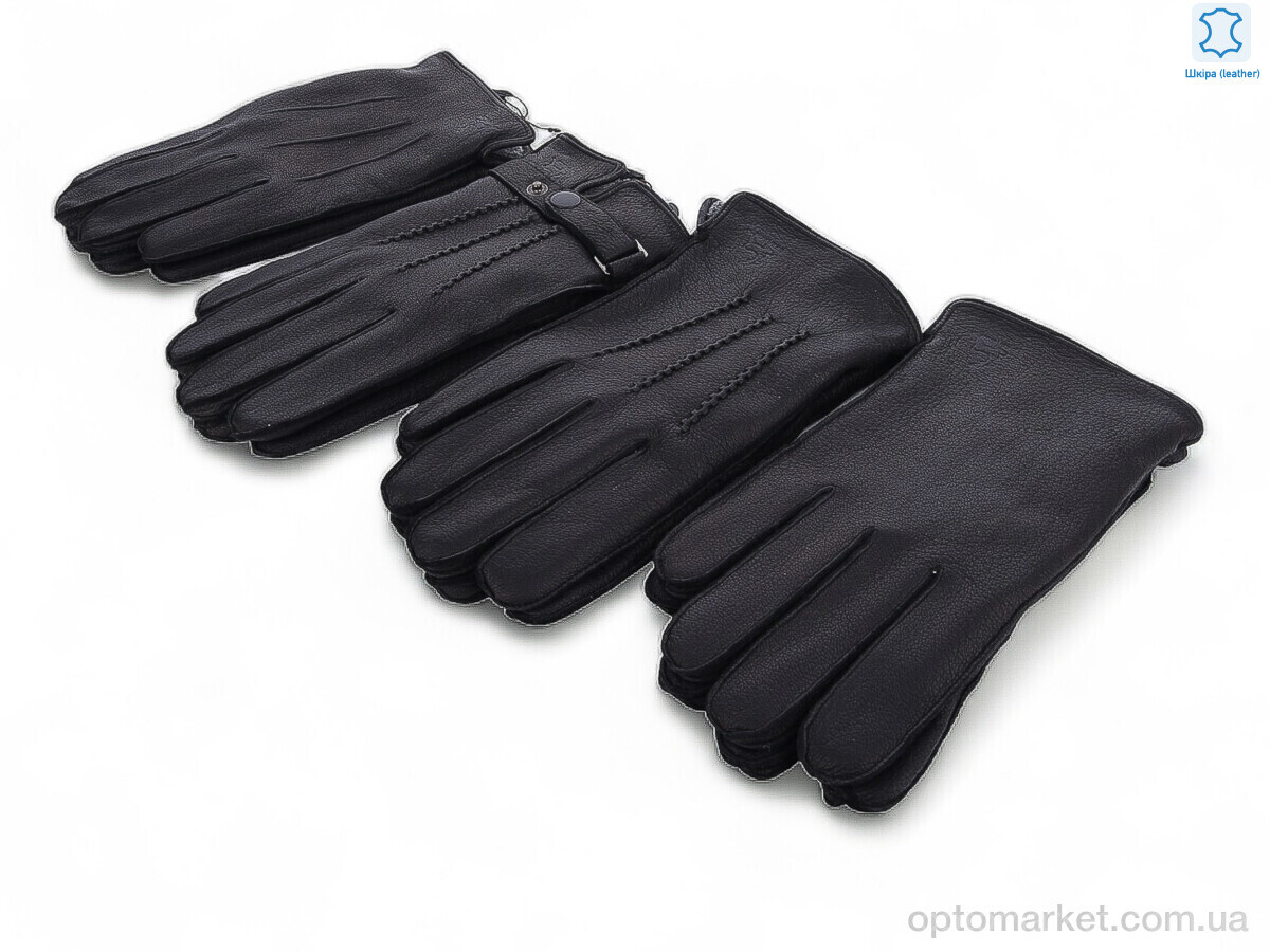 Купить Рукавички чоловічі 104 black Королева чорний, фото 1