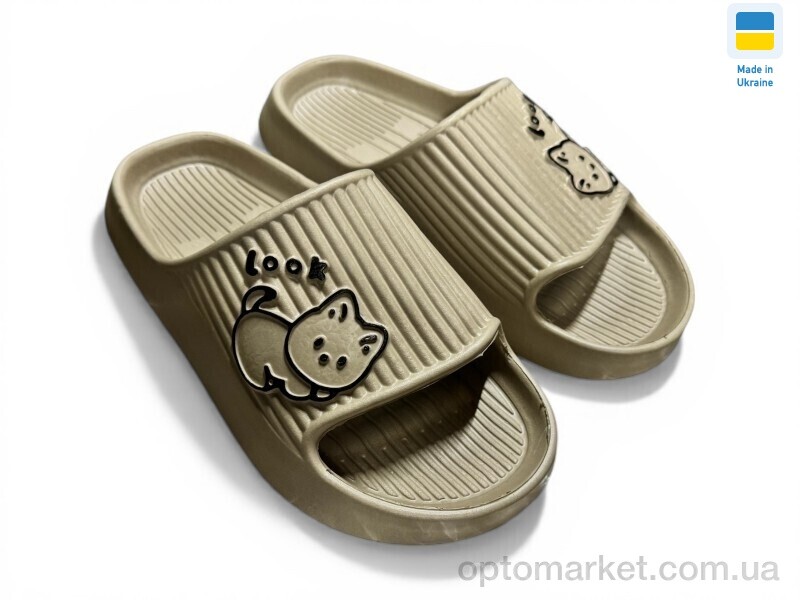 Купить Шльопанці жіночі 104 капучіно TapMal коричневий, фото 1